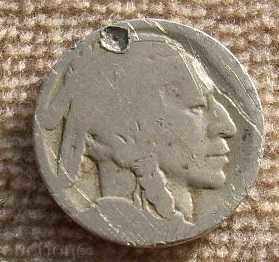 Auction US 5 cent five cent 1910 year Auction US 5 cent five cent 1910 year