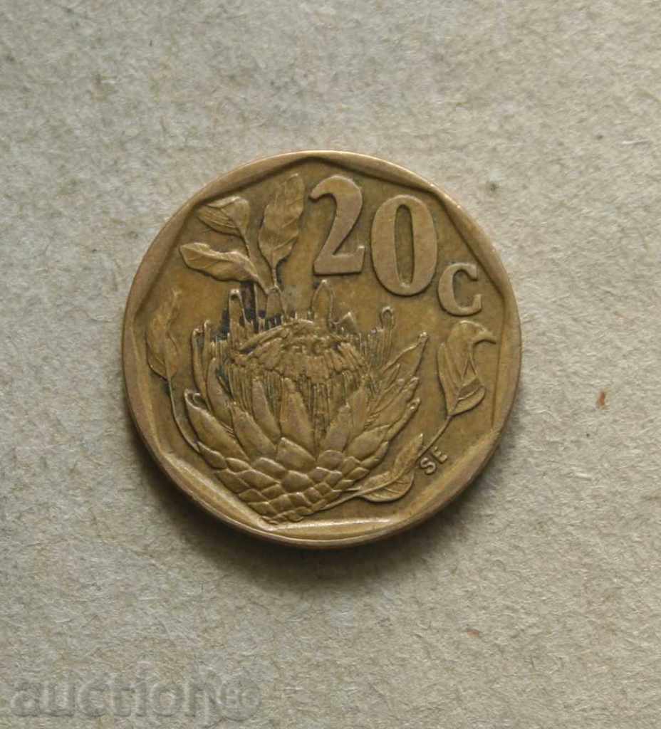 20 cents 1994 South Africa