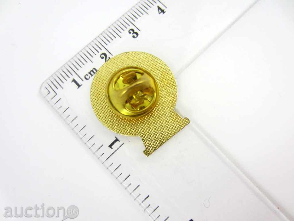 Auction AMERICAN ENAMEL BADGE-GILT Auction AMERICAN ENAMEL BADGE-GILT