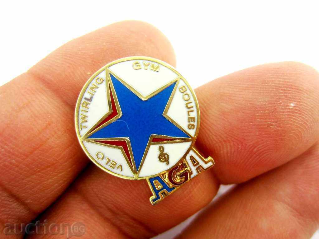 Delivery of AMERICAN ENAMEL BADGE-GILT Delivery of AMERICAN ENAMEL BADGE-GILT