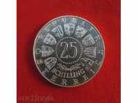 25 Shillings Austria Silver 1962 QUALITY