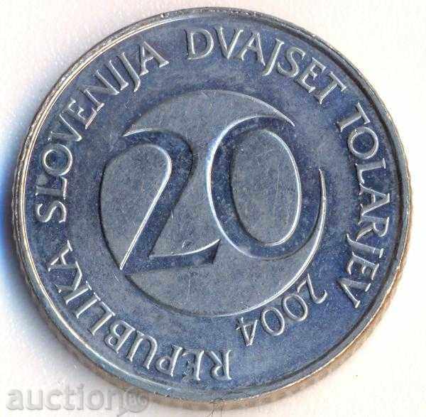 Τόλαρ Σλοβενίας 20 2004 με τιμή 2.00 BGN | € 1.02 Τόλαρ Σλοβενίας 20 2004 με τιμή 2.00 BGN | € 1.02