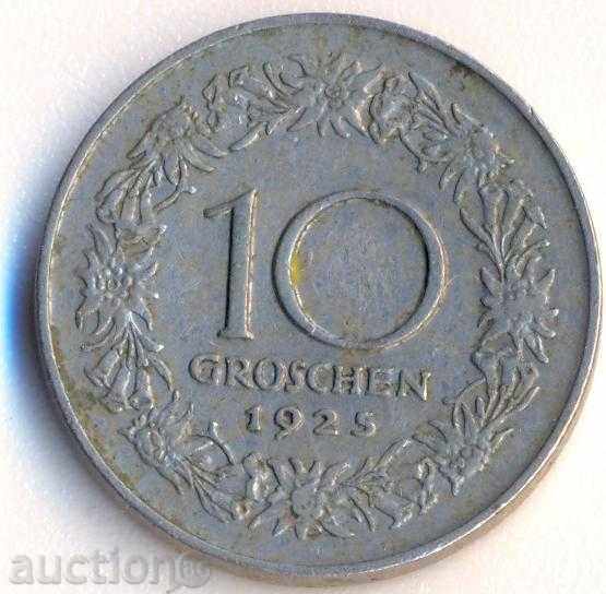 Αυστρία 10 γρόσια το 1925