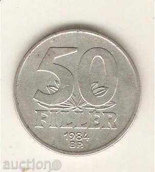 +Унгария  50  филера  1984 г.