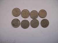 Lot coins 1 franc Belgium
