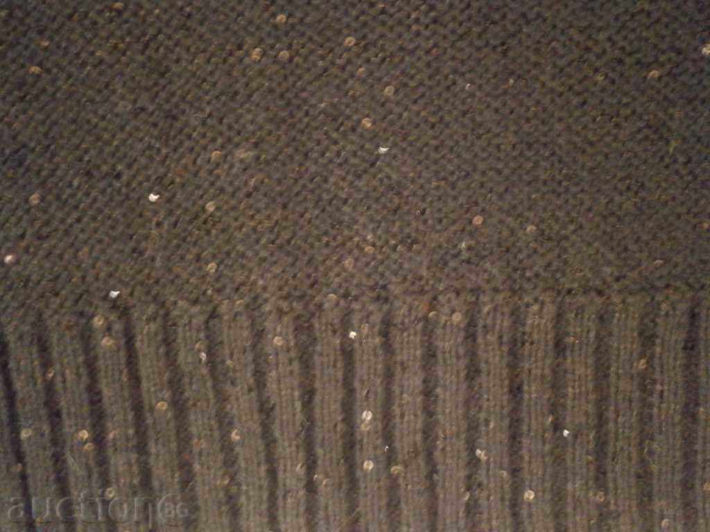 Черна машинно плетена блуза T A L L Y W E I J L, нова, разм - 5 Черна машинно плетена блуза T A L L Y W E I J L, нова, разм - 5