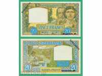 (¯` '• .¸ (reproduction) FRANCE 20 Francs 1940 UNC¸. •' ´¯)