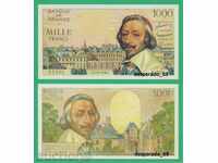 (¯` '• .¸ (reproducere) FRANȚA 1000 de franci 1956 UNC¸. •' ´¯)