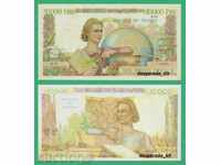 (¯` '• .¸ (reproducere) FRANȚA 10.000 franci 1950 UNC. •' ´¯)