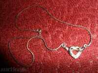 COLOR with pendant heart 40 cm, hang3 / 1,5 cm