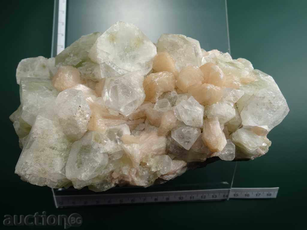 Апофилит - стилбит - друза - 5