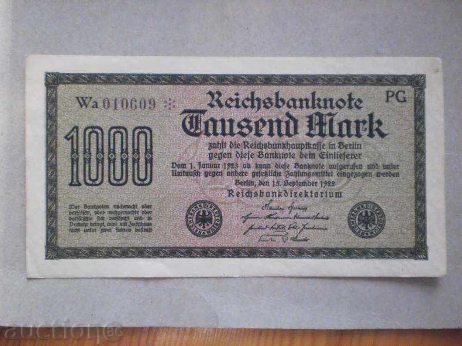 1000 marks 1922