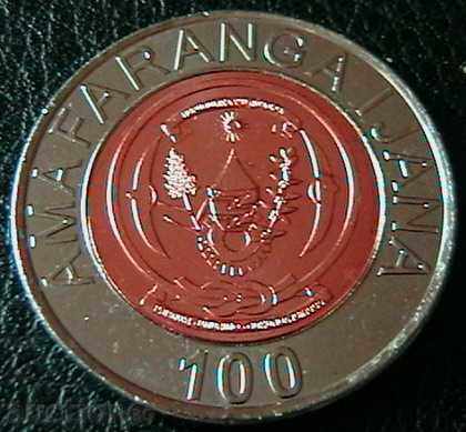 100 francs 2007, Rwanda