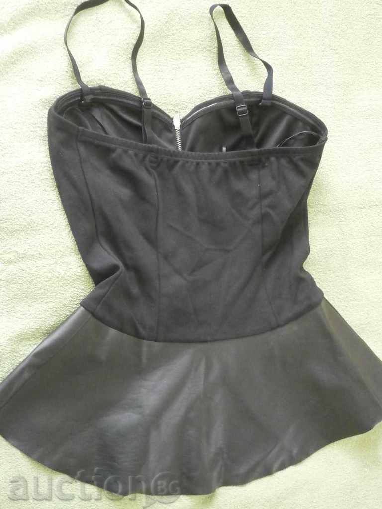 Elegant faux leather and lycra bustier T A L L Y W E I - 5 Elegant faux leather and lycra bustier T A L L Y W E I - 5