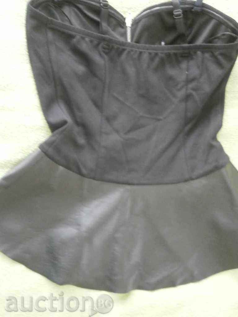 Elegant faux leather and lycra bustier T A L L Y W E I - 6 Elegant faux leather and lycra bustier T A L L Y W E I - 6