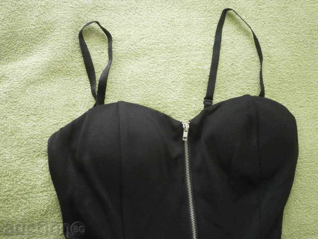 Elegant faux leather and lycra bustier T A L L Y W E I - 7 Elegant faux leather and lycra bustier T A L L Y W E I - 7