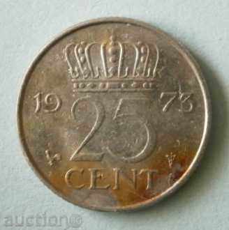 25 цента 1973 г. Холандия