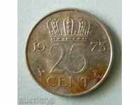 25 cents 1973 The Netherlands