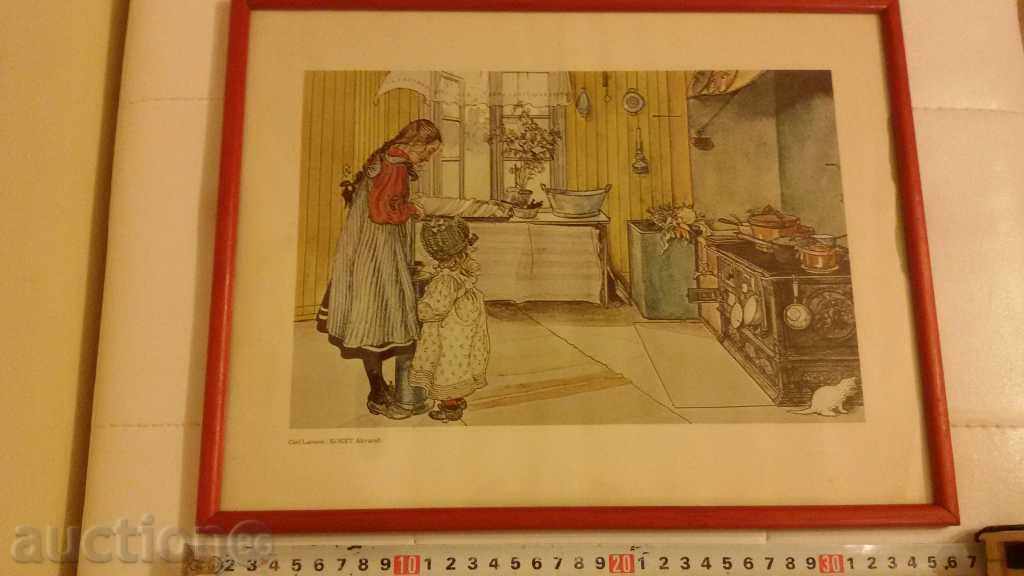 Carl Larsson lithography picture watercolor painting with price 85.00 BGN | € 43.46 Carl Larsson lithography picture watercolor painting with price 85.00 BGN | € 43.46
