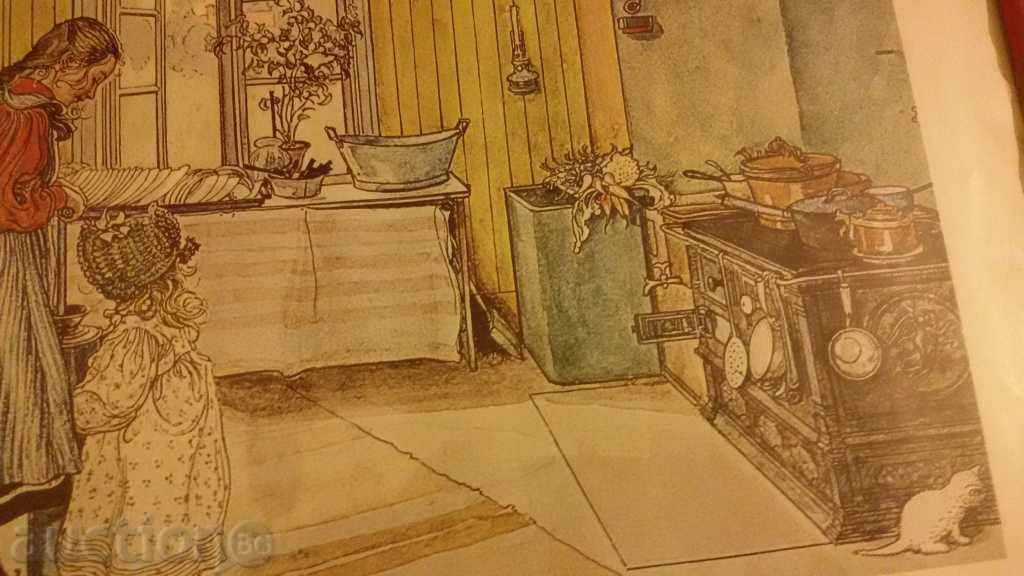Carl Larsson lithography picture watercolor painting - 6 Carl Larsson lithography picture watercolor painting - 6