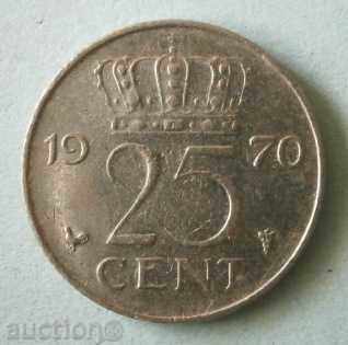 25 цента 1970 г. Холандия