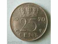 25 cents 1970 The Netherlands