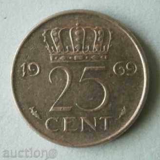 25 cents 1969 The Netherlands