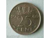 25 de cenți 1969 Olanda