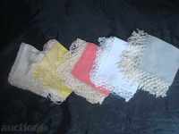 LOT, Handkerchiefs with lace with lace 20x20cm.
