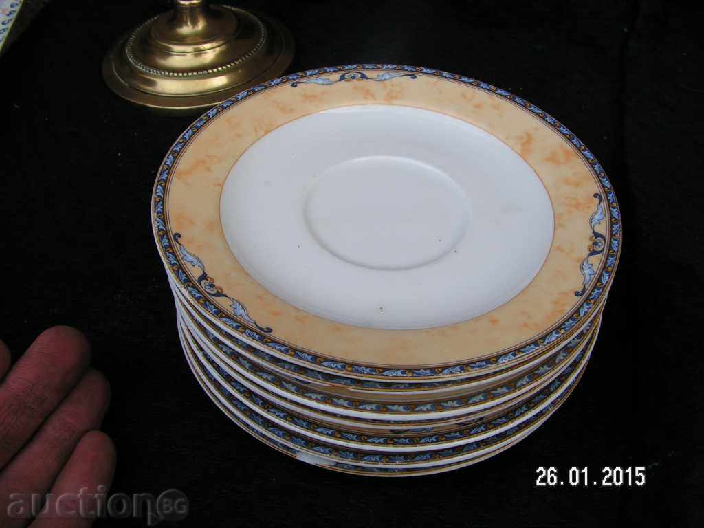 4740. SERVICE SMALL FROGS PORCELAIN FLAT MARKED - 6 4740. SERVICE SMALL FROGS PORCELAIN FLAT MARKED - 6