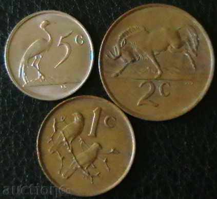 лот от 3 монети 1985, Южна Африка