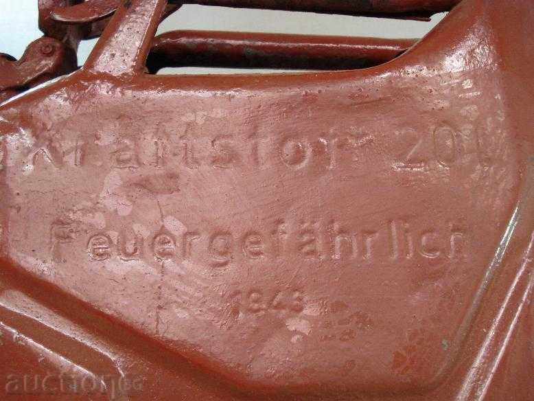 1943 Second Worldwide Wehrmacht German Tube for Gasoline 20l. with price 120.00 BGN | € 61.36