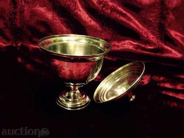 Silver sugar bowl! with price 355.00 BGN | € 181.51