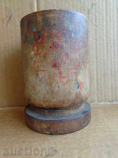 Old wooden mortar, mortar, wooden - 5 Old wooden mortar, mortar, wooden - 5