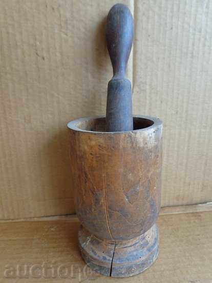 Old wooden mortar, mortar, wooden - 7 Old wooden mortar, mortar, wooden - 7