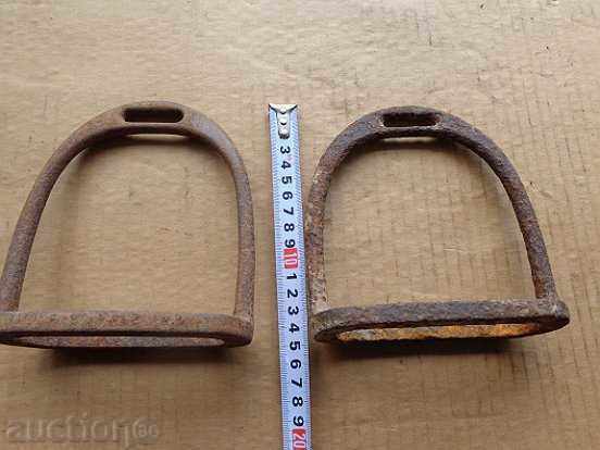 Old iron stirrups, spurs, reins, saddle, cavalry - 6 Old iron stirrups, spurs, reins, saddle, cavalry - 6