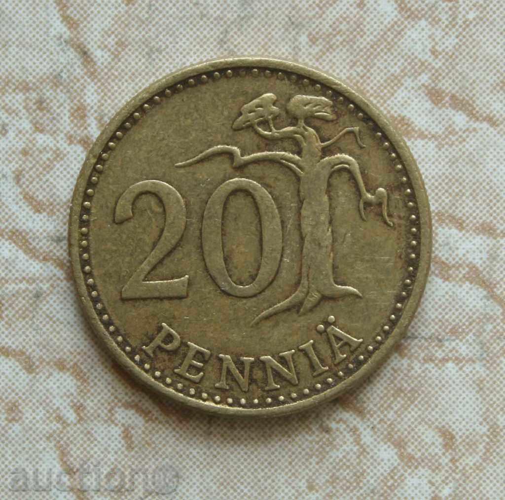 20 pence 1982 Finland