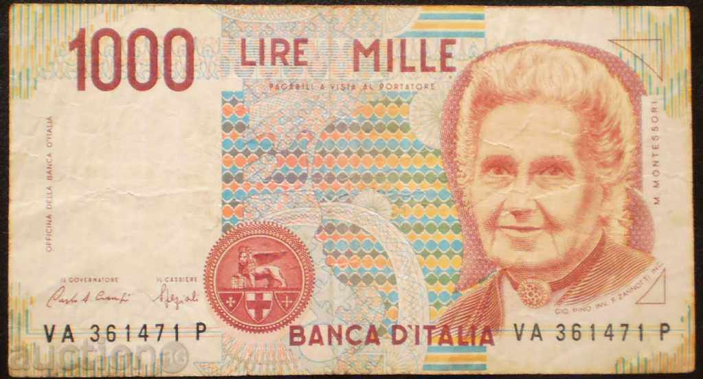 Χαρτονομισμάτων Ιταλία 1000 λίρες 1990 VF με τιμή € 1.53 | 2.99 BGN