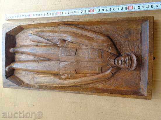 Lenin from walnut, wood carving, wooden, panel, figure, picture with price 199.00 BGN | € 101.75