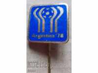 Football Badge World Cup 1978 enamel football sign