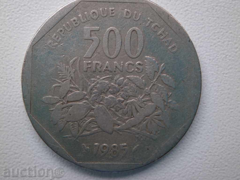 Чад- 500 франка - 1985 г., 89 m