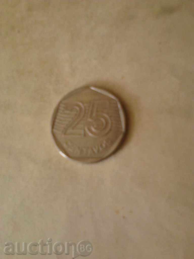 Бразилия 25 центавос 1994