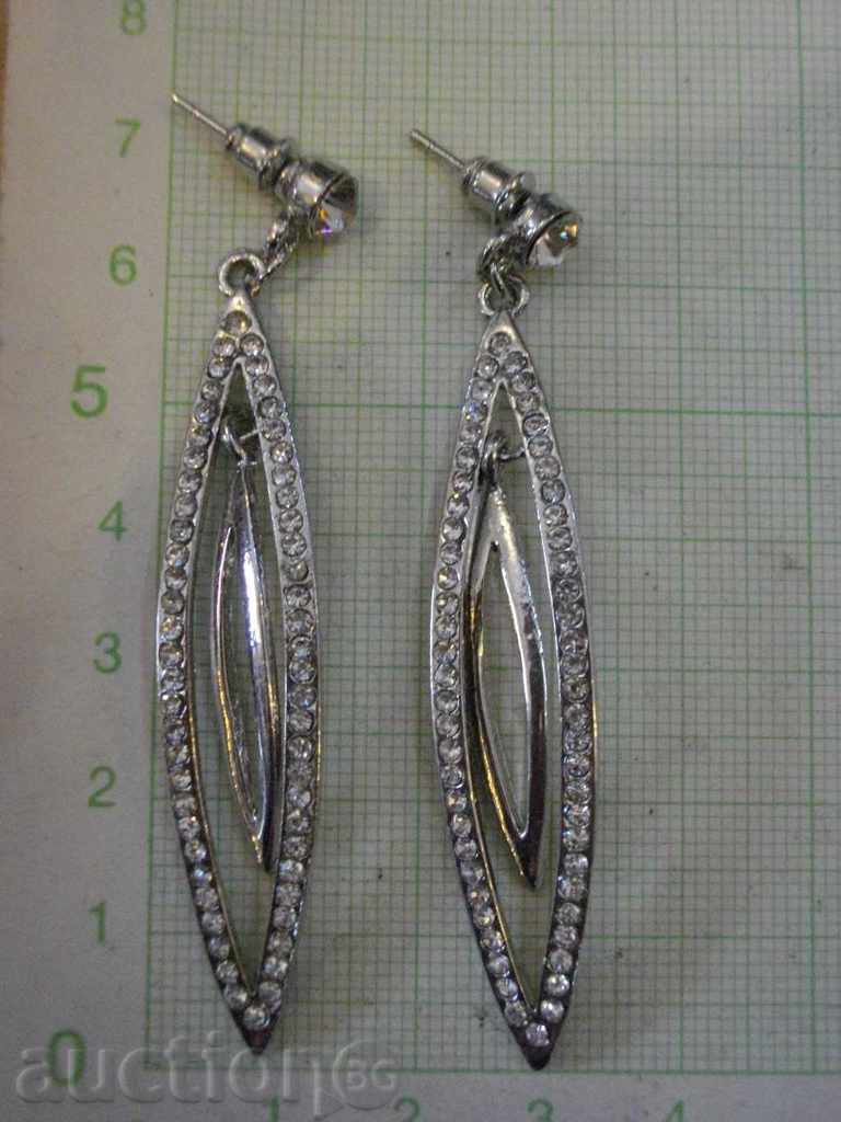Earrings imitation jewelery inlaid with stones with price 10.00 BGN | € 5.11 Earrings imitation jewelery inlaid with stones with price 10.00 BGN | € 5.11