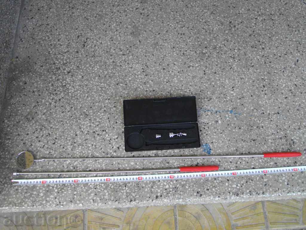 Telescopic mirror with telescopic magnetic catch - 5