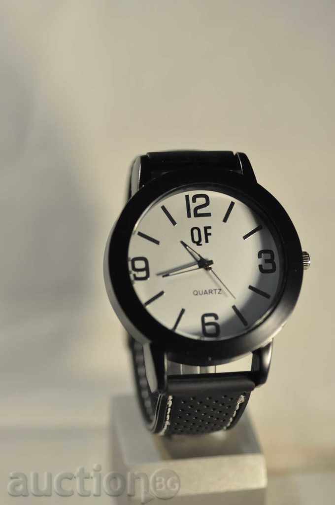 Νέα μόδα Ρολόγια Luxury Brand «QF» ανδρών χαλαζία ρολόι