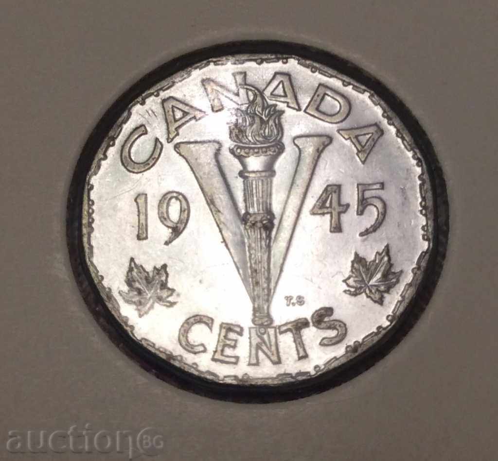 Canada 5 cent 1945