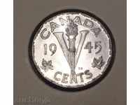 Canada 5 cenți 1945