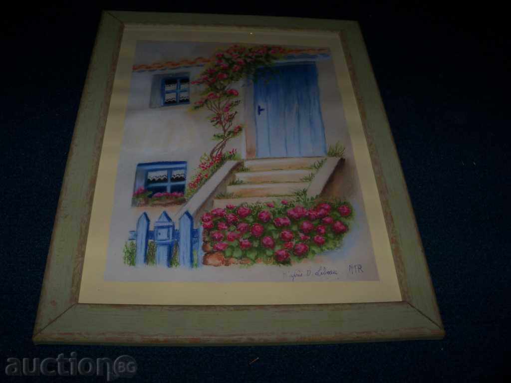 "Door to the Home", pastel, French painter - 5 "Door to the Home", pastel, French painter - 5