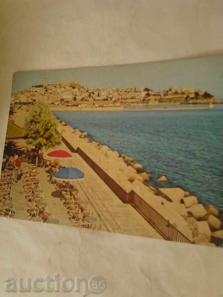 Postcard Kavala View of the town 1975