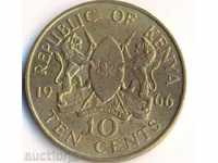 Kenya 10 centi 1966 Jomo Kenyatta, 30 mm.